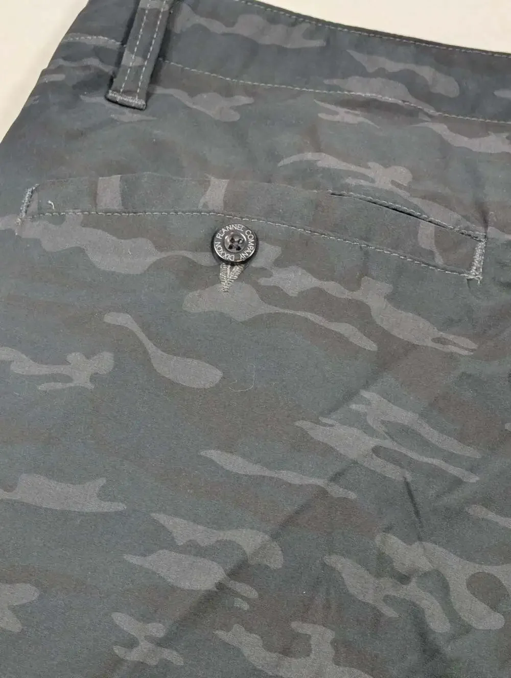 Dixxon Flannel Company Hybrid Shorts - Black Woodland Camo